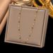 Black And White Drop Adhesive Titanium Steel Necklace For Women, Niche Fashion Design, Commuting Jewelry, Women's Thin_ipsvogv.com