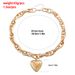 Cold Wind Hollow Thick O-chain Large Peach Heart Pendant, Item Decoration Exaggerated Love Niche Necklace_ipsvogv.com