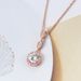 Unisex hot selling jewelry Fashion pendant necklace Popular zircon rose gold plated accessories_ipsvogv.com
