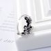 Korean Version S Pure Thai Silver Open-end Ring, Women's Vintage Creative Flower Ring_ipsvogv.com