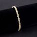 New S925 Sterling Silver Diamond Tennis Chain 3/4/5mm Bracelet Ins Style Fresh Yellow Moissanite Bracelet_ipsvogv.com