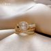 Elliptical Zircon Cross Opening Fashionable Personalized Design, Index Finger Ring, Light Luxury, Exquisite And High-end_ipsvogv.com
