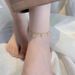 Titanium steel non-fading anklet women's sexy beads tassel fashion high sense ankle stainless steel foot chain_ipsvogv.com