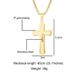 Cross Fashionable And Trendy Stainless Steel Pendant Necklace, Gift For Men_ipsvogv.com