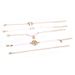 Tree Of Life 5-piece Set Love Map Pearl Chain Hollow Flower Style Bracelet Set_ipsvogv.com