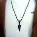 New Personalized Men's Triangle Spear Necklace Metal Arrow Pendant Sweater Chain_ipsvogv.com