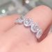 Cao Shi's Simple Five Circle Korean Version Round Zircon Ring Women's Yiwu Small Jewelry_ipsvogv.com