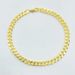 S Pure Silver Electroplated Real Gold Men's Cuban Chain Fashion Car Flower Side Women's Bracelet_ipsvogv.com