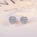 Fashion Diamond Heart Shaped Zircon Earrings Earrings Temperament Earrings_ipsvogv.com