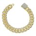 Hip hop full diamond domineering Cuban chain trendy personality, buckle, street dance outfit, tie, bracelet, bracelet_ipsvogv.com