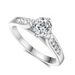 Classic jewelry Korean simple engagement jewelry Zircon rose gold plated women's ring_ipsvogv.com