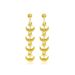 Women’s Jewelry Set Fashion Star Moon Stainless Steel Earrings Personality Trend Long Popular Gold Plated Pendant Earrings For Women_ipsvogv.com