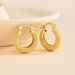 Women’s Jewelry Set Fashion Heavy Metal Texture High Grade Earrings Granular Design Real Gold Plated Geometric Copper Tube Retro Earrings_ipsvogv.com