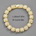 Square rock candy chain, niche, versatile alloy water diamond, 10mm rock candy necklace, male_ipsvogv.com