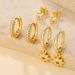 Women’s Jewelry Set Fashion Electroplated Copper Inlaid Zircon Teardrop Earrings Earrings Set Niche Design Two Wear C Shaped Ear Clip Earrings_ipsvogv.com