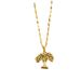 Hollow out Life Tree Necklace Ornament Colorful Diamond Wisdom Tree Pendant Female Gold Collar Chain Color Preservation_ipsvogv.com