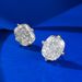 Women's Jewelry S925 Silver High Carbon Diamond 8*10 Earrings Cut Square Zircon Earrings Simple_ipsvogv.com