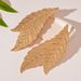 Jewelry Leaf Gold Fashion Simple Niche High-end Elegant Earrings_ipsvogv.com