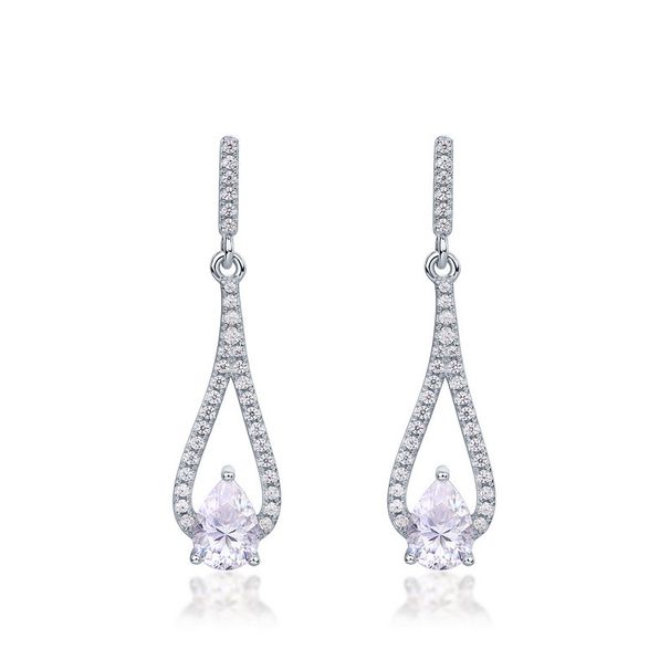 S925 Silver Moissanite Earrings Super Shiny Long Niche High End Ins High Cold_ipsvogv.com