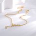 Summer Niche Design Anklet For Women, Gold Micro Inlaid Zircon Big Dipper Simple Style Foot Ornament_ipsvogv.com
