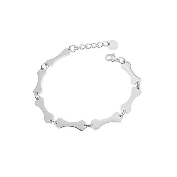 Dark Style Titanium Steel Splicing Hip Hop Bone Metal Necklace Female Personality Street Ins Cold Style Cool Clavicle Chain_ipsvogv.com