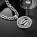 Explosive Hip-hop Creative Spinning Dollar Pendant Accessory, Street Rap Rock Style Beautiful Knife Necklace Decoration_ipsvogv.com