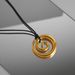 Autumn And Winter Spot INS Gold Plated Titanium Steel Polished Vortex Leather Rope Adjustable Necklace_ipsvogv.com