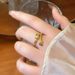 Serpentine Zircon Open For Women, Light Luxury, High Grade, Adjustable Index Finger Ring, Niche Design, Fashionable And_ipsvogv.com