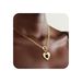 Fashion Retro Style Zircon Necklace Series Temperament Ladies Brass Real Gold Electroplated Love Pendant Jewelry_ipsvogv.com