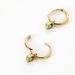 Women's Jewelry S925 Silver Plated With Gold Earrings Fashionable Green Zircon Earrings Niche Versatile Earrings_ipsvogv.com