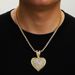 New Product Full Diamond Love Alloy Pendant Hip Hop Fashion Cuban Chain Trendy Men's Necklace_ipsvogv.com