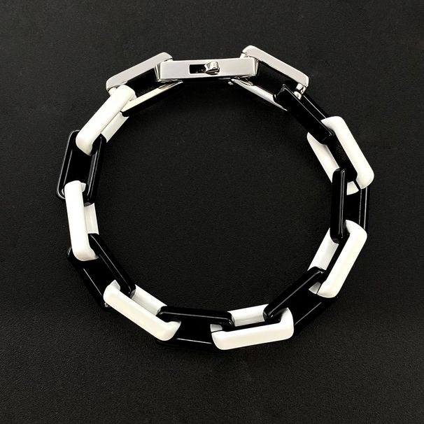 Men's Jewelry Street Hip Hop Bamboo Square Cuban Bracelet Jewelry Personality All Match Stainless Steel Bracelet Bracelet Men's Jewelry_ipsvogv.com