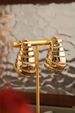 High-end Design Brass Gold Chubby Thread Hollow Water Drop INS Women Versatile Geometric Earrings_ipsvogv.com