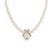 Jewelry pearl multi strand woven short necklace choker neck F1060_ipsvogv.com