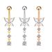 Women's Jewelry Belly Button Ring Creative Butterfly Zircon Belly Button Belly Button Ring Piercing Jewelry_ipsvogv.com
