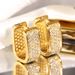 Cao Shi's Advanced Ear Buckle New Fashion Design Sense Bridal Exquisite Hollow out Earrings_ipsvogv.com