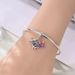 Women's Jewelry Travel Style Summer Cocktail Bag Charm Beads DIY Jewelry Accessories Bracelet Copper Plated Silver_ipsvogv.com