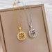 Agile 【 】 Lucky Grass Light Luxury Charm Gorgeous Full Diamond Necklace Women's Versatile Clavicle Titanium Steel Chain 【 】_ipsvogv.com
