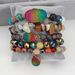 Bohemian Stacking Style Natural Stone Crystal Bud Gravel Multi String Bracelet_ipsvogv.com