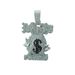 New Hip Hop Full Diamond Cartoon Money Bag Alloy Pendant Trendy Personality Exaggerated Men's Necklace_ipsvogv.com