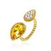 Women's Jewelry Beaded Edge Claw Inlaid Gemstone Ring Teardrop Shaped Faceted Multi Color Artificial Crystal Opening Can Be Fine Tuned Hand Jewelry_ipsvogv.com