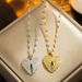 New Personalized Open Close Love Necklace Creative Peach Heart Wings Collar Chain with Micro Inlaid Zircon Stone that_ipsvogv.com