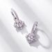 Brilliant Moissanite Two Piece Earrings For Women S925 Silver Full Of Colored Gemstones High End Earrings Light Luxury Fashion_ipsvogv.com
