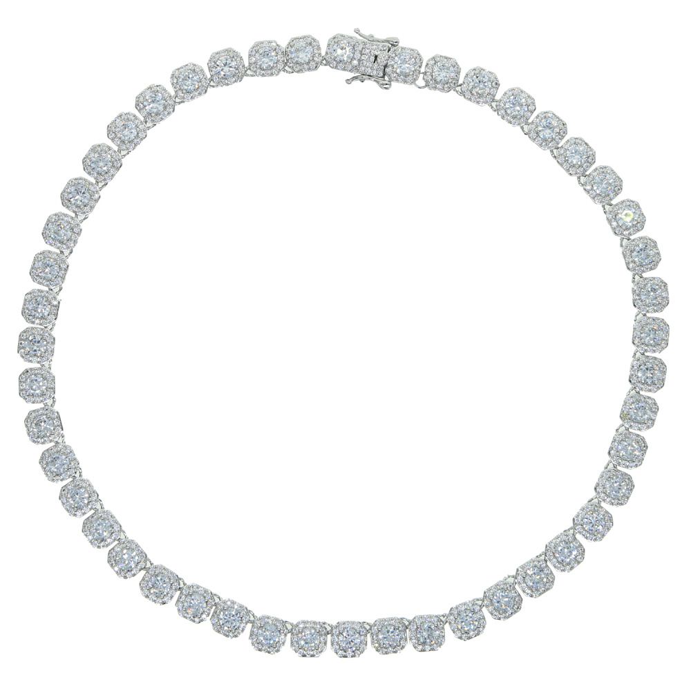 Rock Sugar Necklace American Street Cuban Necklace Rap INS Diamond Light Luxury Hip Hop Hiphop8mm Chain_ipsvogv.com