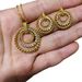 Women's Jewelry Set Middle Eastern Retro Light Luxury Temperament Ring Pendant Earrings Bracelet Three Piece Set_ipsvogv.com