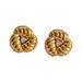 Fashionable Niche INS Titanium Steel Vintage Bread Bouquet Triangle Earrings_ipsvogv.com