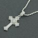 Hip Hop 3D Full Diamond Personalized Nightclub Trendy Cross Pendant Necklace_ipsvogv.com