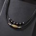 Tianzhu Tibetan Blue Necklace Personalized Woven Wax Rope Ancient Pendant Collar Chain Punk Fashion Men's Jewelry_ipsvogv.com