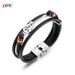 Men's Jewelry Punk Leather Bracelet Men's Guitar Bracelet Multi Layer Braided Bracelet Leather Rope Gift For Boyfriend_ipsvogv.com