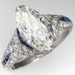 Cao Shi Fashion Commuter Paired with Women's Ring Inlaid with Horse Eyes Large Zircon Ring_ipsvogv.com